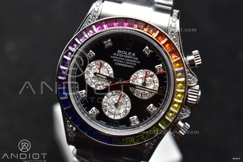 Edition SS 116599RBOW ZF Diamonds 1:1 Bracelet SH4130 on Dial Best Black Rainbow Daytona 1205